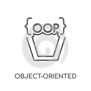 Object-oriented programming linear icon. Modern outline Object-o