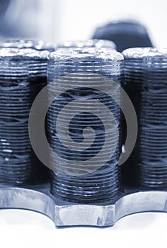 Object printed by 3D printer from metal. Additive manufacturing solution