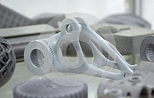 Object printed on 3D printer from polyamide powder or thermoplastic