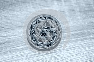 Object printed on 3D printer from polyamide powder or thermoplastic