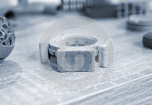 Object printed on 3D printer from polyamide powder or thermoplastic