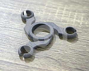 Object printed on a powder 3D printer from polyamide powder