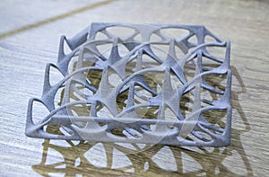 Object printed on a powder 3D printer from polyamide powder