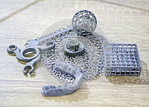 Object printed on a powder 3D printer from polyamide powder