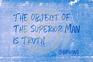 Object is truth Confucius