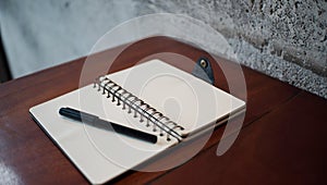 an object on the wooden table for a background campaign.