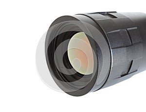 Objective lens with sensor behind on night vision