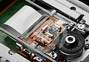 Objective lens and spindle cd-rom drive