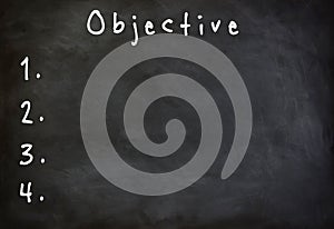 Objective list