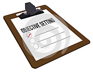 Objective Setting clipboard