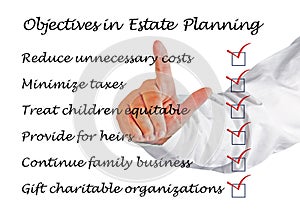 Objectives in Estate Planning