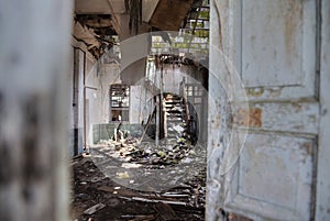 the objects found in the deserted and dilapidated colonial building.