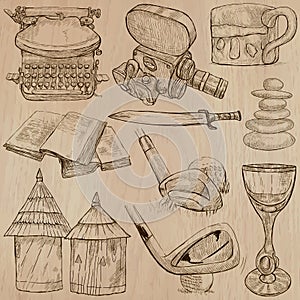 Objects - An hand drawn vectors. Converted