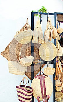 Objects made of wicker