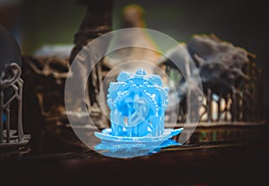 Objects photopolymer printed on a 3d printer.