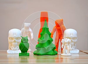 Objects printed by a 3d printer