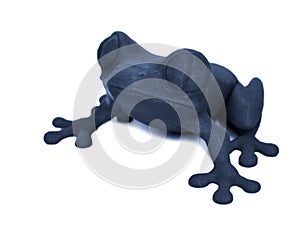 Objects printed by 3d printer Isolated on white background