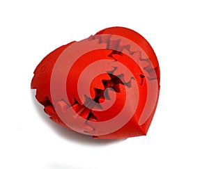 Objects printed by 3d printer Isolated on white background