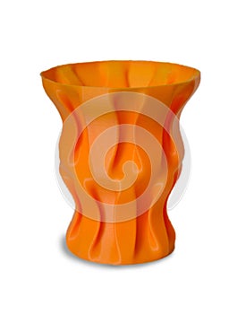 Objects printed by 3d printer Isolated on white background.