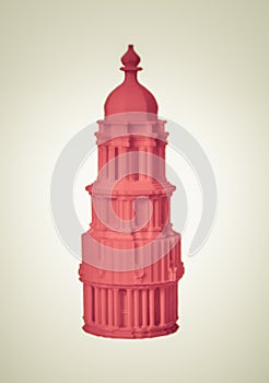 Objects printed by 3d printer Isolated on white background.