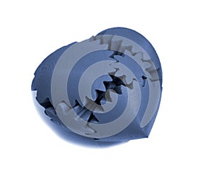 Objects printed by 3d printer Isolated on white background