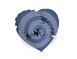 Objects printed by 3d printer Isolated on white background