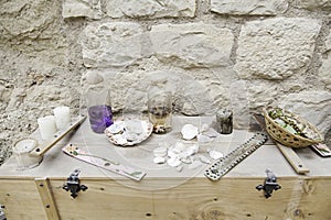 Objects for spells and witchcraft photo