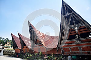 Objek Wisata Budaya Batu Kursi Raja Siallagan or Museum Huta Bolon Simanindo for indonesian travel visit in Ambarita of tomok in