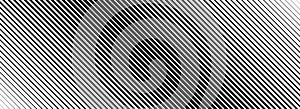 Oblique line halftone gradient texture. Fading diagonal stripe gradation background. Black slanted pattern backdrop