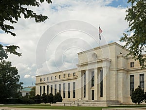 Oblique view of the federal reserve building