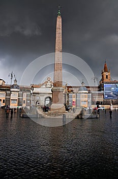 Oblisk on Piazza del Popolo, Rome