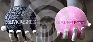 Obliviousness or Self-Reflection - decide between two options