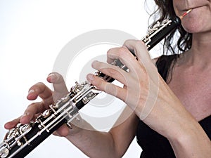 Oboe player photo