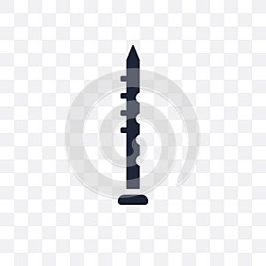 Oboe transparent icon. Oboe symbol design from Music collection.