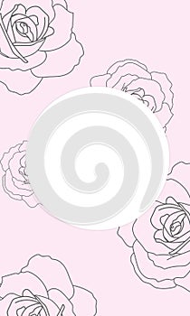 Illustration for pink card backgrounds photo