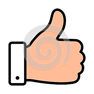 Thumb up icon symbol photo