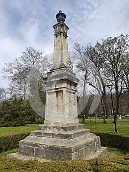 Obrenovic dynasty monument at Topciderski park Belgrade
