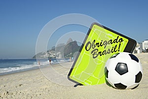 Obrigado Brasil Soccer Football Tactics Board Rio de Janeiro