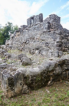 The obscure Mayan ruins of San Gervasio, located on the Mexican island of Cozumel