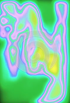 Obscure Pastel-Colored Maze Abstract