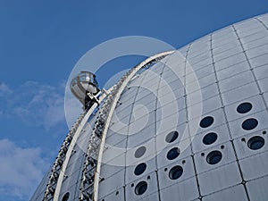 Observation capsule in Stockholm. Globen Skyview. photo
