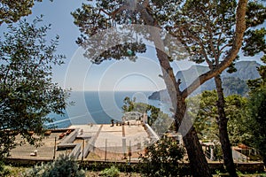 The observation deck Belvedere Tuoro in Capri, Italy