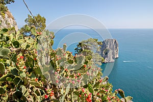 The observation deck Belvedere Tuoro in Capri, Italy