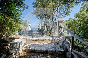 The observation deck Belvedere Tuoro in Capri, Italy