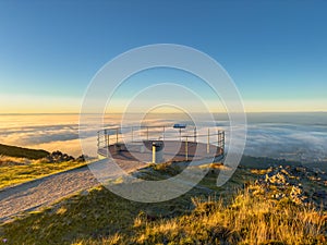 Observation Deck of Detrelo da Malhada in Serra da Freita. Arouca, Portugal