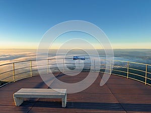 Observation Deck of Detrelo da Malhada in Serra da Freita. Arouca, Portugal