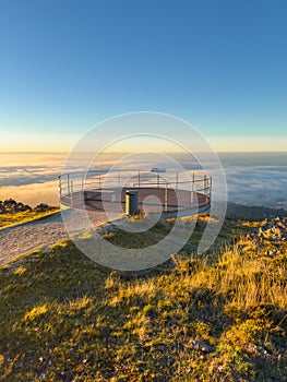 Observation Deck of Detrelo da Malhada in Serra da Freita. Arouca, Portugal