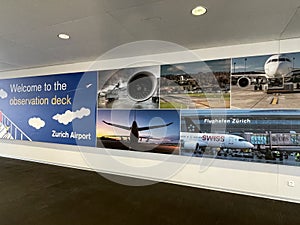 Observation Deck at Flughafen Zurich in Zurich, Switzerland