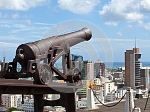 Observation deck in the Fort Adelaide on the Port-Louis- capital of Mauritius