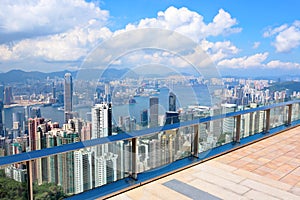 Observation deck at Hong Kong